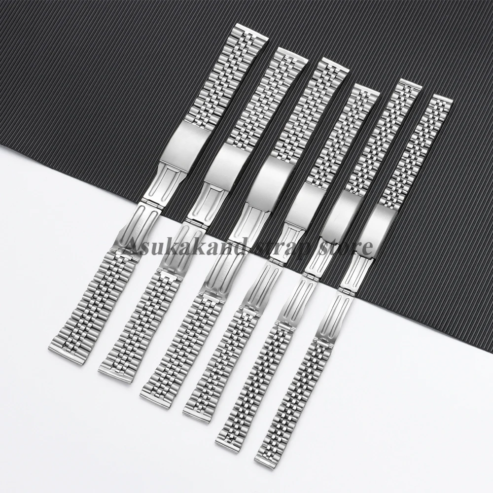 Elegant Stainless Steel Watch Strap - Universal Sports Bracelet