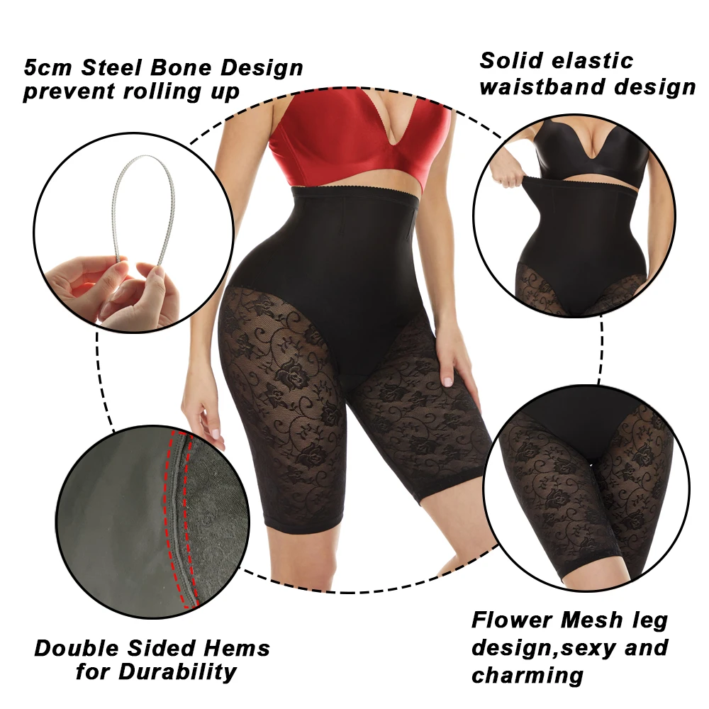 NINGMI Women High Waist Shaper Panties Body Shaper Tummy Control Panties Sexy Body Shapewear Belly Shaper Panty