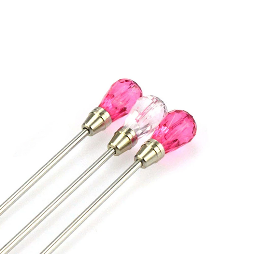 Nail Art Tool Stirring Rod Acrylic Powder Gel Polish Spoon Dotting Pen Manicure Glitter Decor 1pc