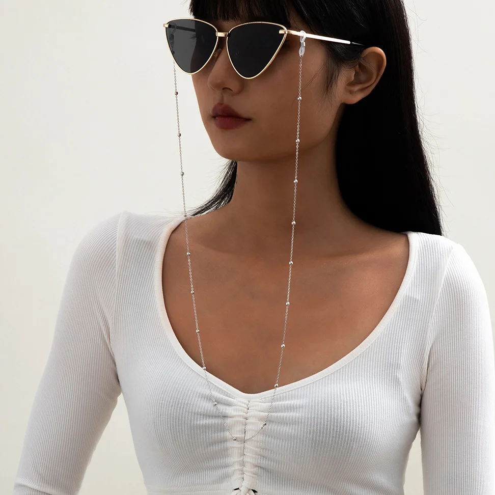 2023 Fashion Pearl Face Mask Chain Beads Glasses Chains for Women Vintage  Metal Sunglasses Lanyards Strap Eyewear Cord Holder - AliExpress