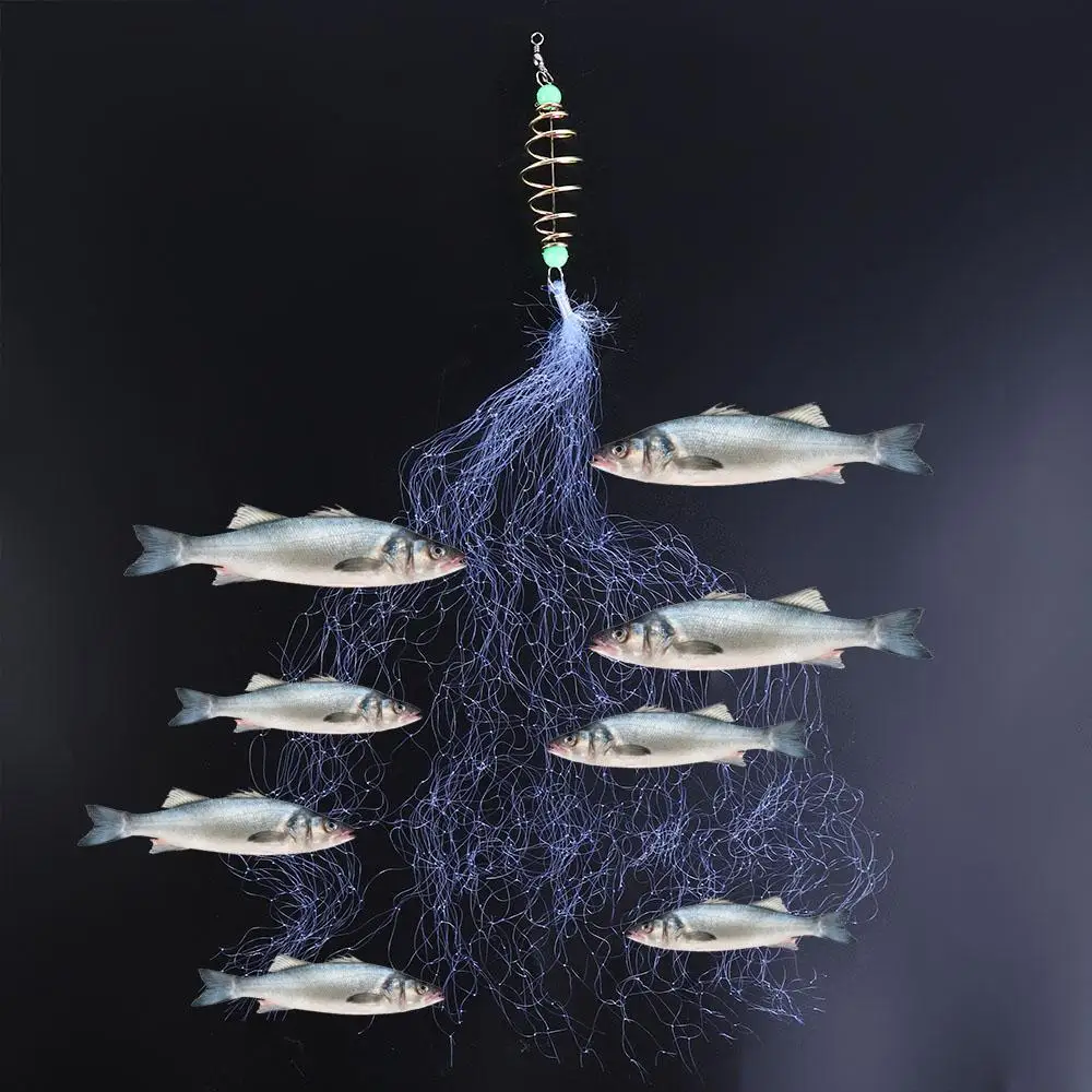 Fishing traps fishing landing net fishing net fishing bait feeder Gill Feeder Lobster Trap Bait Trap Throwing Net Shrimp Net Luminous Bead Fishing Fishing Minnow Sea Fish