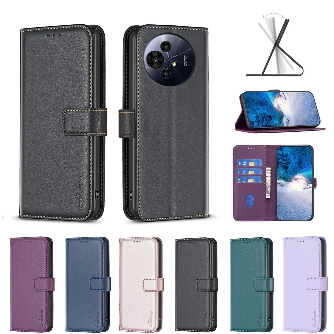 Premium Flip Leather Wallet Case with Magnetic Closure