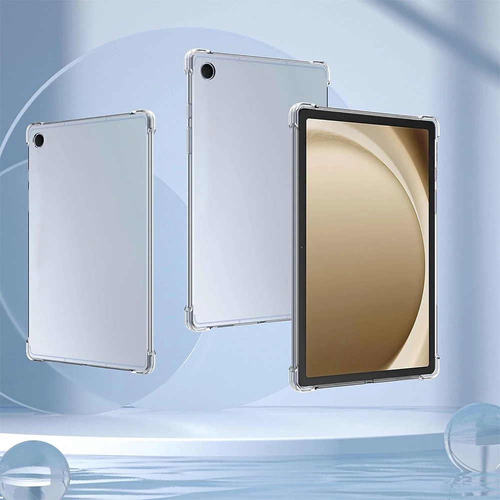Transparent Shockproof Silicone Case, Anti-Scratch & Anti-Yellowing, Slim-Fit 11-Inch Tablet Cover