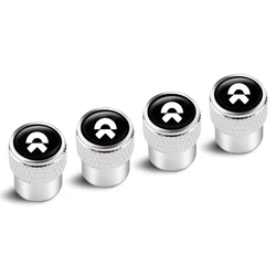 Universal Dustproof Car Wheel Tire Valve Caps - Waterproof Air Stem Covers (Silver)