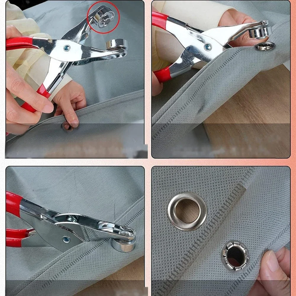 6/12mm 150/320/400set Metal Eyelet and Eyelet Punch Die Tool Grommet DIY Manual Tools Kit Leather Craft Clothing Leather Belt Hat