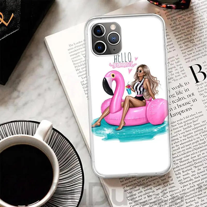 Flamingo Summer Beach Art Customized Phone Case Cover