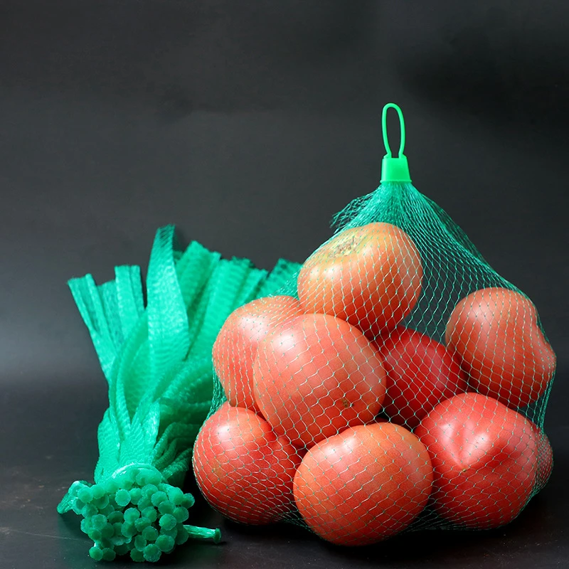 100 Pcs Plastic Nylon Mesh Net Bags for Vegetable Fruit Egg Toys Food