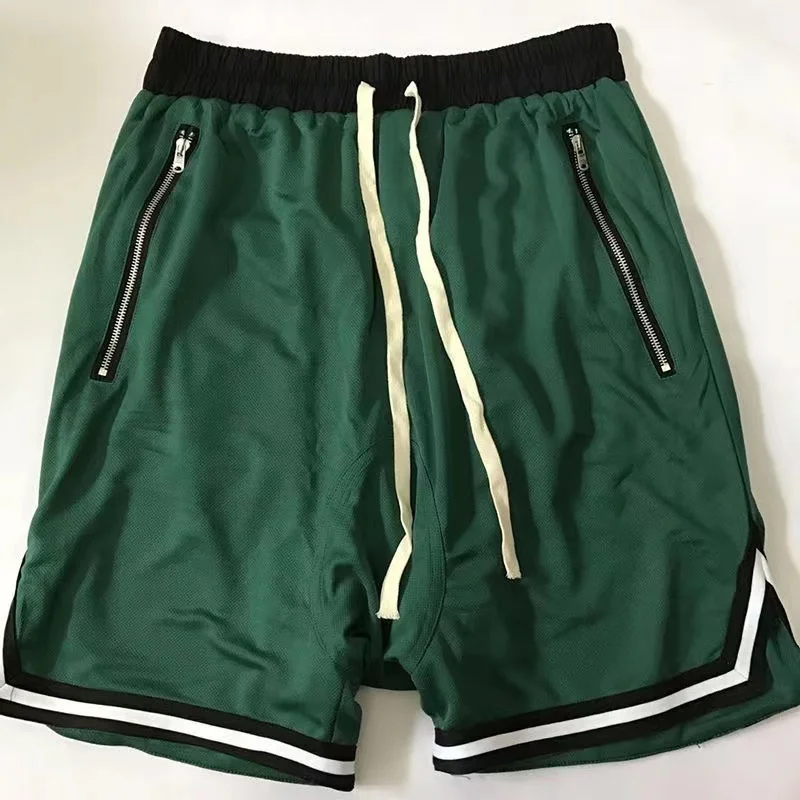 

Summer Mens Shorts Oversize Drop Crotch 1/2 pant Zipper Drawstring Long Track Basketball Fitness Running Breathable Loose Muscle