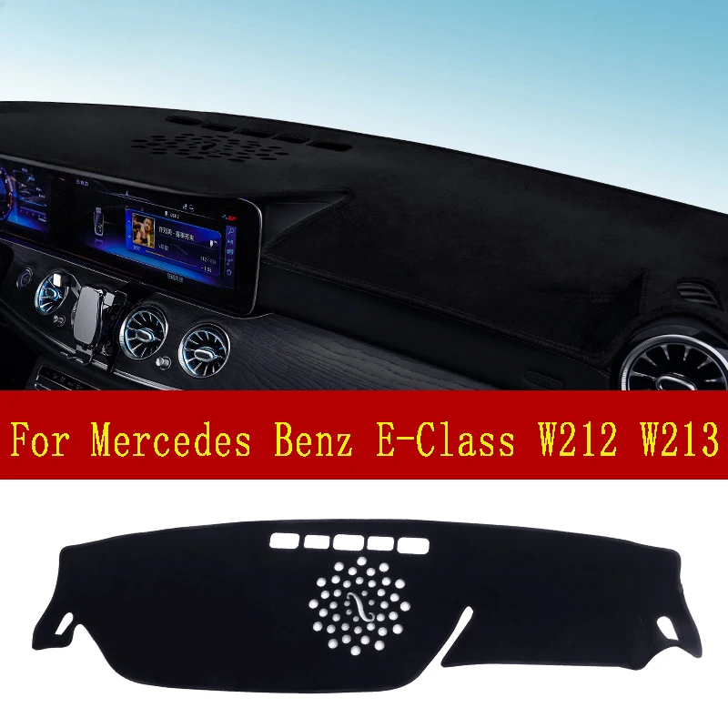 

Flannel Car Dashboard Mat Cover For Mercedes Benz E-Class W212 W213 Anti-Slip Pad Sunshade Accessories E200 E250 E300 E220d Amg