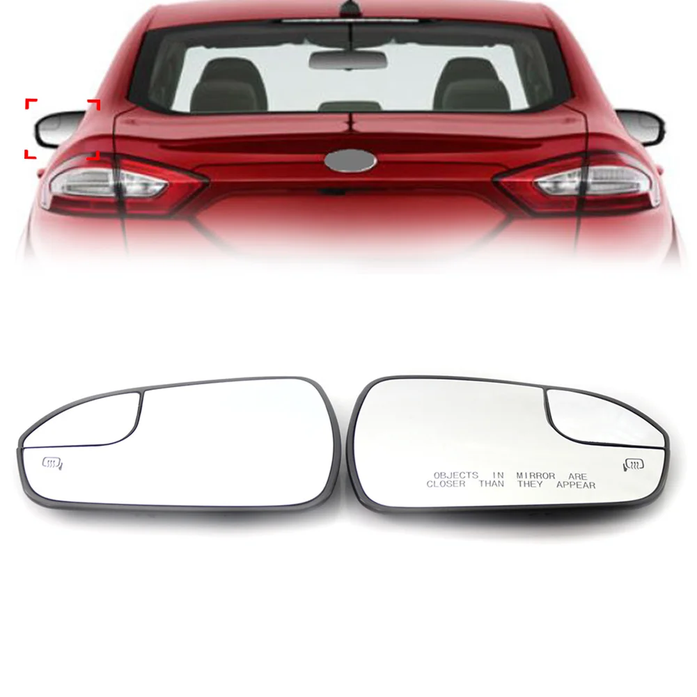 

2Pcs Car Blind Spot Lane Change Assist Heated Rearview Wing Mirror For Ford Mondeo Fusion 2013-2020 USA Version Only
