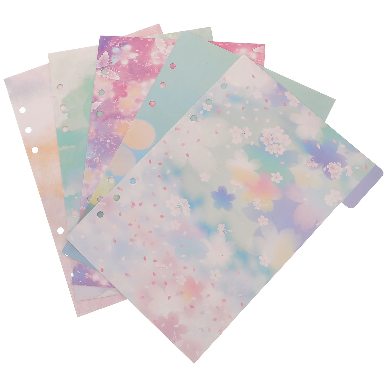 

5 Sheets Separator Binder Category Index Page The Notebook Notebooks Paper Notepad Dividers Detachable