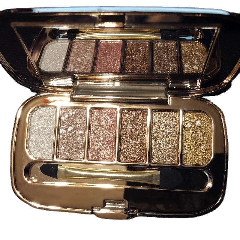 

Shining Bright Crystal Earth Color Eye Shadow Plate Waterproof and Durable Shimmering Powder Sequins Pearlescent