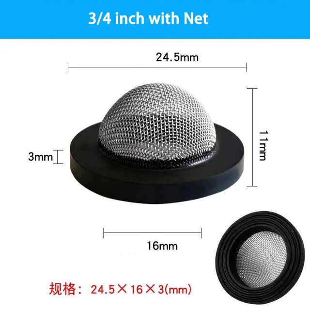 5-50 Százalék 1/2 "3/4" O-Gyűrűs Tömítés Tömlő Gumi Alátét 60 Hálószűrővel A Csaptelep-Gumi Tömítések Kert Öntözése - Image 2