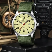 BIDEN Men's Watch, Fashion, Casual, Sports, Nylon Strap, Calendar, Waterproof Quartz Watch, Free Gift Box 1