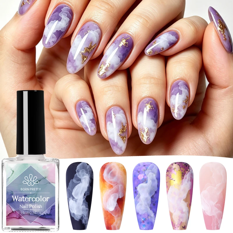 BORN PRETTY Smalto Gel Bianco Latte 10ml Colore Naturale Soak Off UV LED Costruttivo Semipermanente Vernice Effetto Pudding per Nail Art