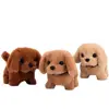 Xmas Gift 18CM Simulation Puppy Interactive Wagging Plush Toys Brown White Grey Cute Dog Robot For Kids 5