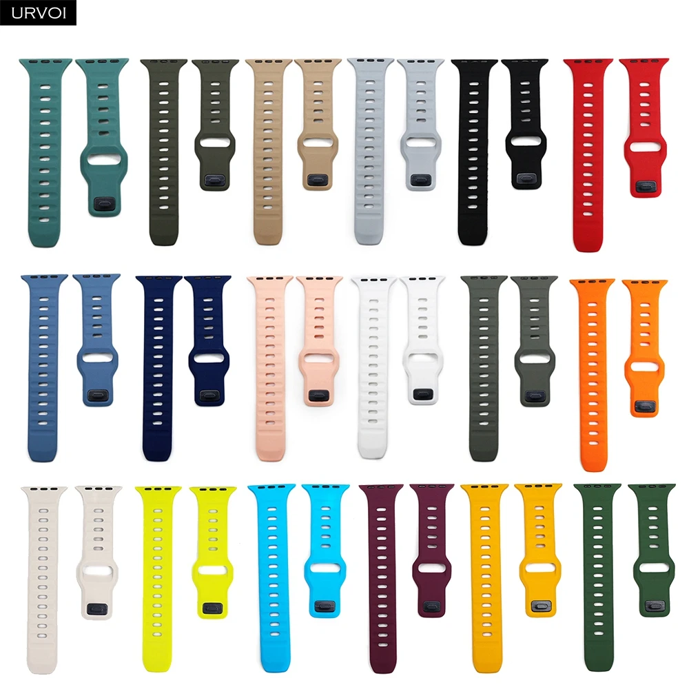 Breathable Silicone Pin-and-Tuck Closure Watch Strap