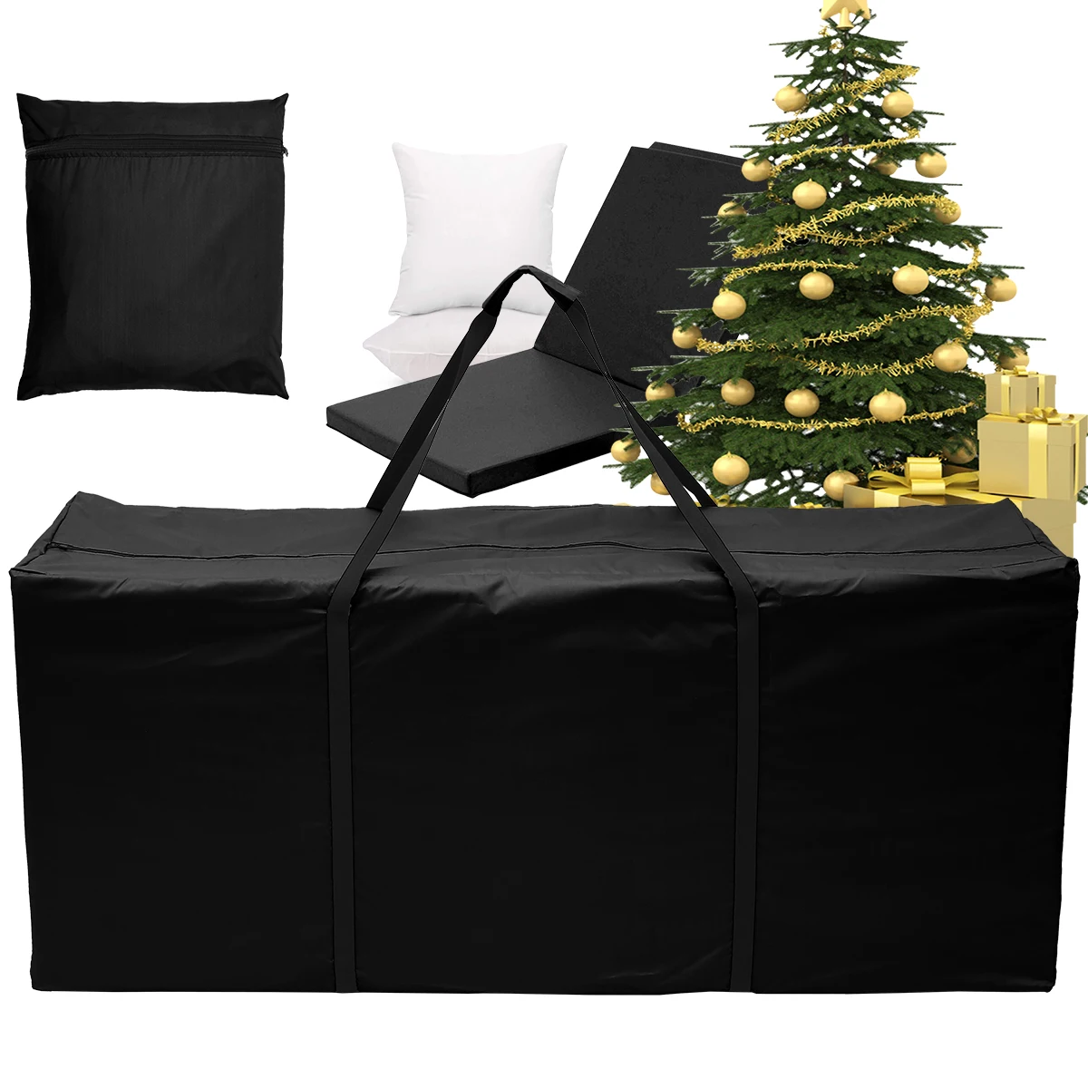 Description Picture 6 of itemChristmas Tree Organizer Outdoor Garden Furniture Cushion Storage Bag Waterproof Anti-UV Heavy Duty Rip Proof Oxford Fabric Home