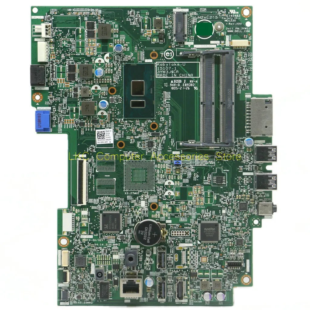 

NEW FOR DELL Inspiron 3464 AIO All-In-One Motherboard JYH5J 0JYH5J CN-0JYH5J 15107-1 Mainboard With I5-7200U 100%Tested