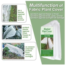 

1 Pc Non-woven Fabric Vegetable Fruit Seedling Protection Cover Plant Greenhouse Frost-proof Cold-proof Cloth Home Garden