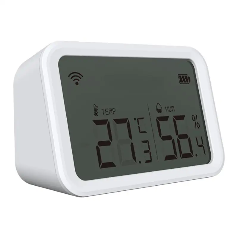

Zigbee 3.0 2.4ghz Thermometer Detector Lcd Screen 60.5ua With Alexa Google Assistant Temperature And Humidity Sensor Tuya