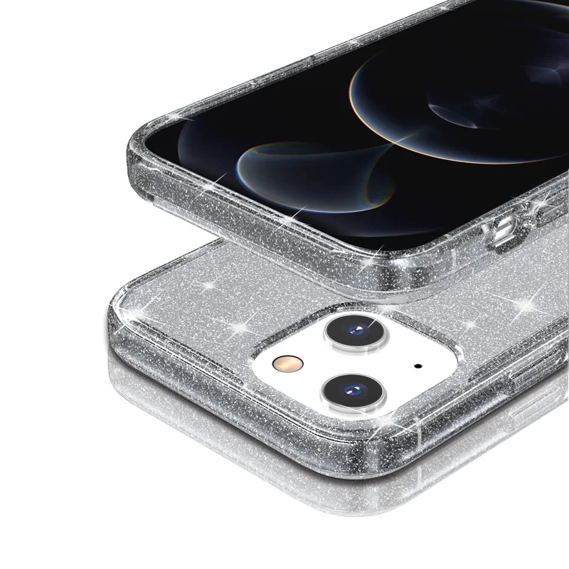 Super Hard 6FT Protection Transparent Glitter Case for iPhone 17 Pro Max/16/15/14/13/12/11/XR/8 Plus/SE 2 Shiny Sparkle Cover — view 6