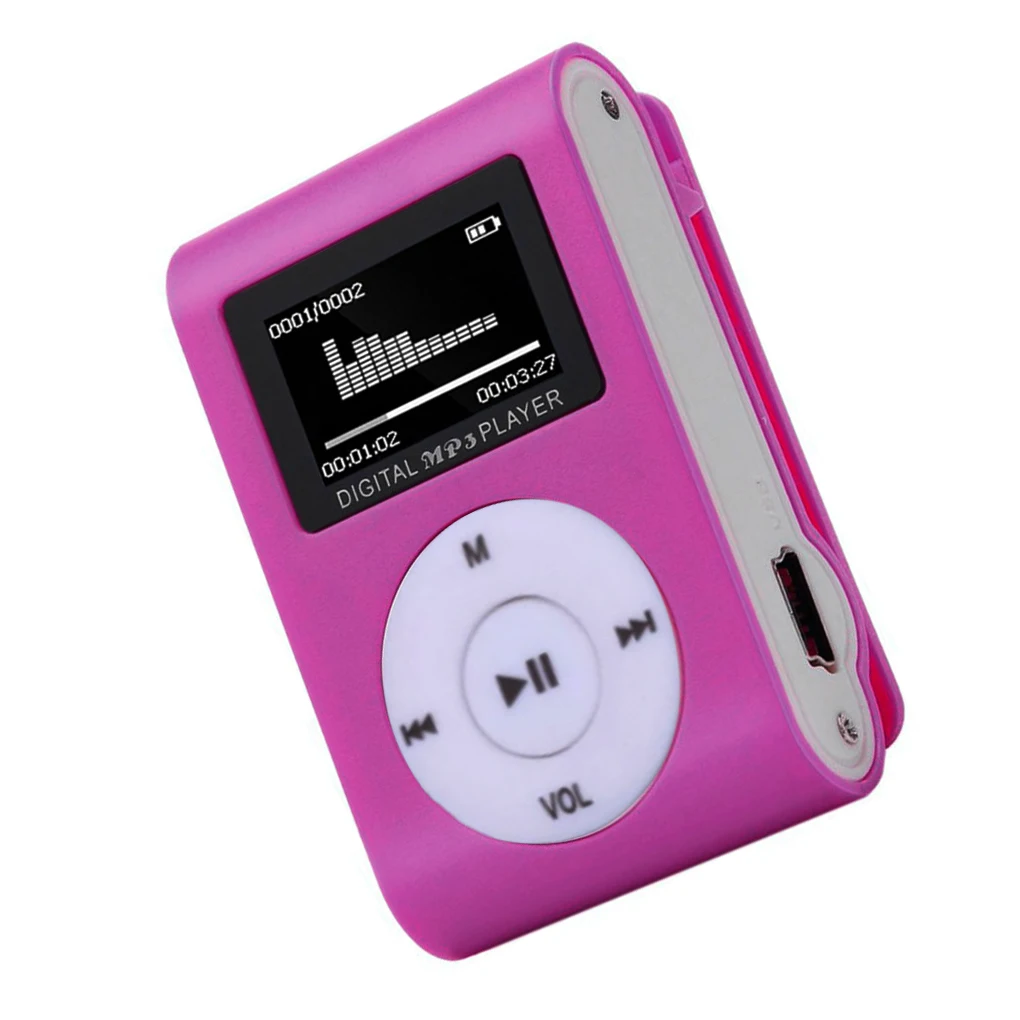 Mini MP3 Player Portable Music Supporting SD TF Card 3 5mm Interface Micro Stereo Fashion Display Running Relaxing Accessories