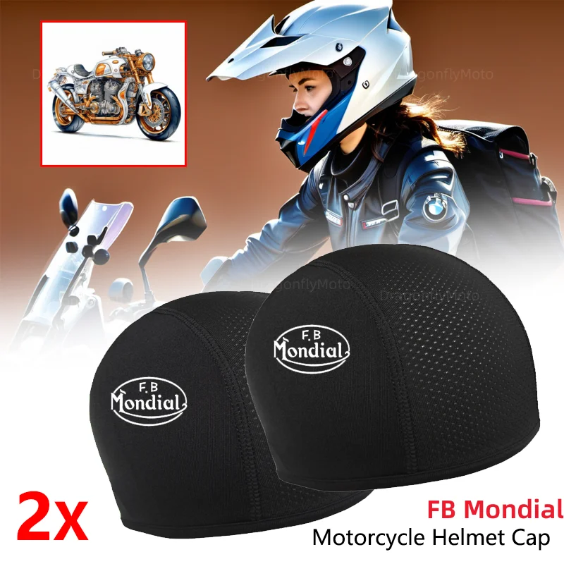 Per Fb Mondial Flat Track Hps 125 300 Hipster Imola Smt Smx 125 Enduro Motard Moto Balaclavas Casco Interno Traspirante