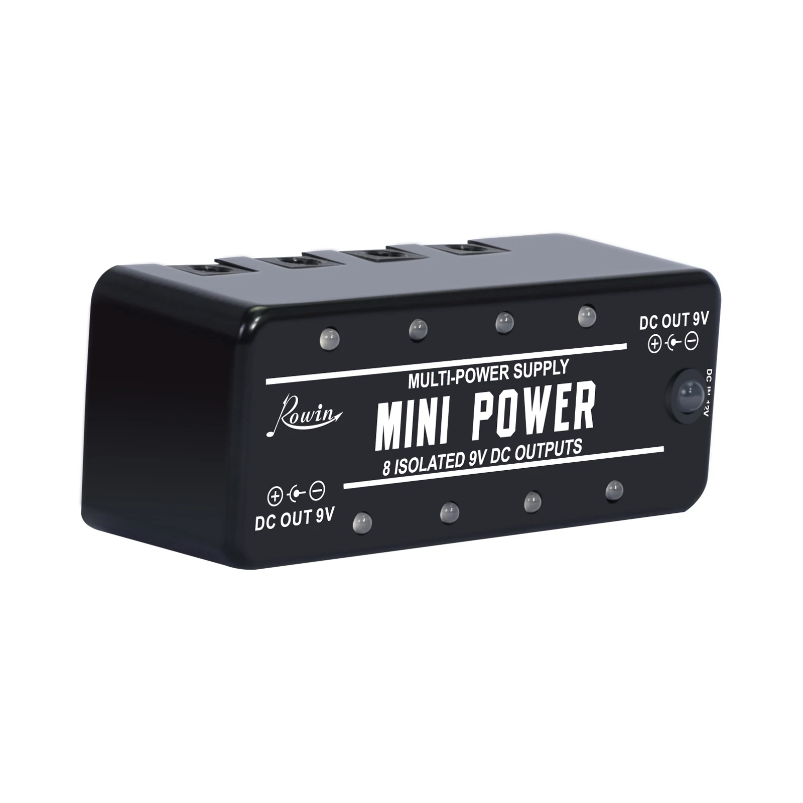 Rowin LEF-329 Mini Power Pedal Guitar Pedals Power Supply Multi Circuit 8 Isolated 9V Output with Short Circuit Protect