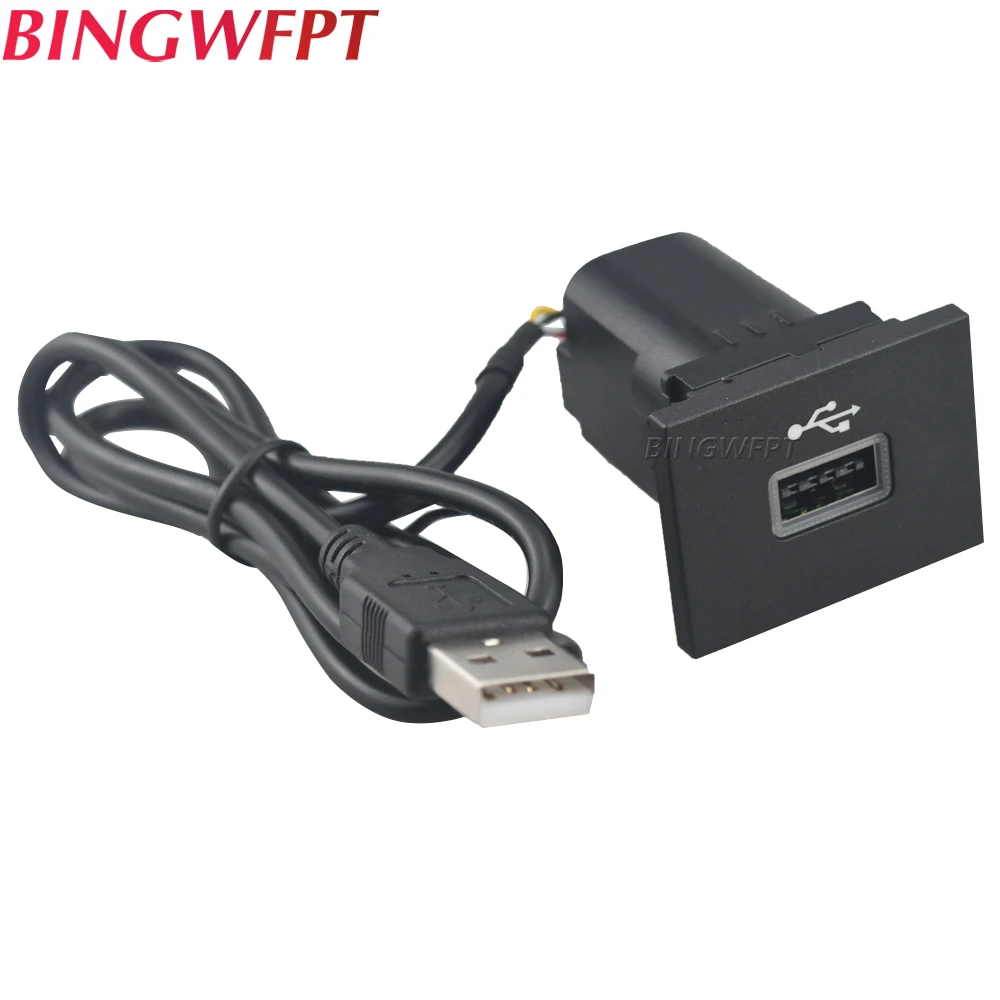 For Ford Focus 2 Mk2 2009-2011 Car Black/Silver USB Input Adapter Audio Radio u-