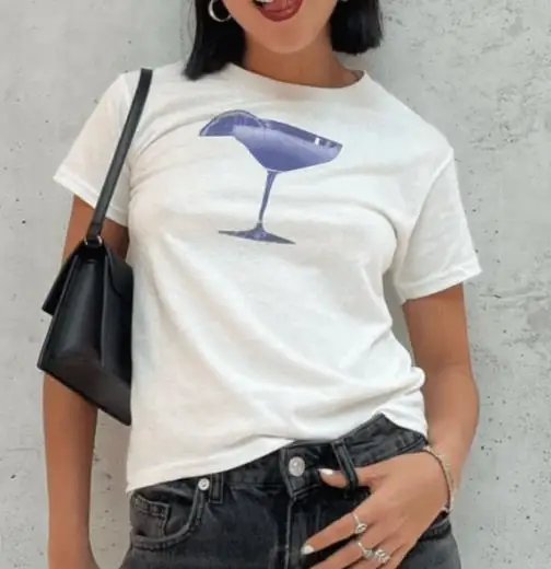 

hirigin y2k Aesthetic Graphic Crop Tops for Women Tees Short Sleeve Slim Fit Summer Cropped Shirts Aesthetic Clothes 2024