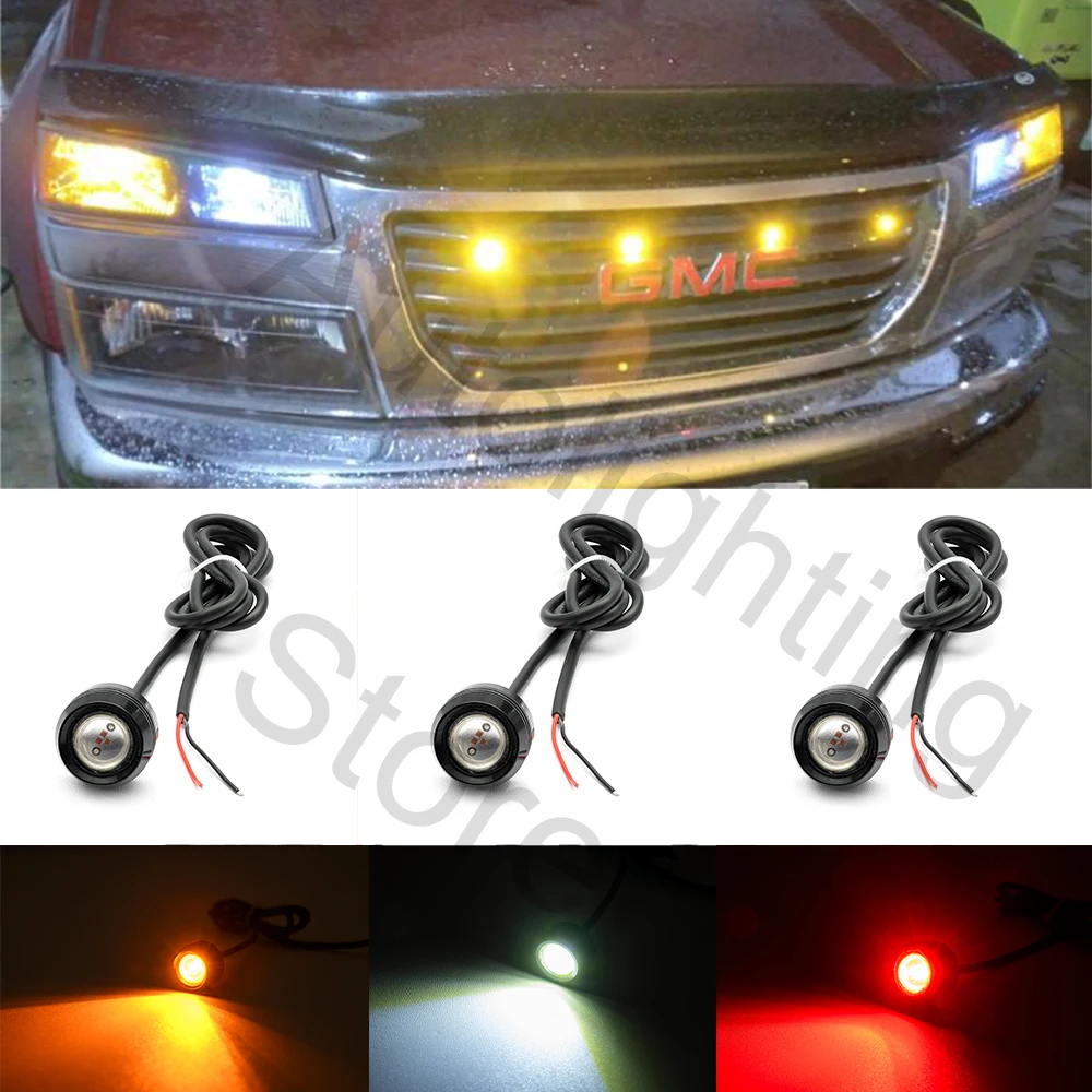 Led Eagle Eyes Car Front Grille Light Bumper Grill Hood For Ford SUV
