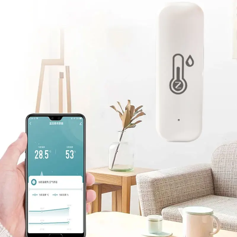 Temperature Humidity Sensor EWelink Smart Zigbee Temperature And Humidity Sensor Indoor Thermometer For Home Work With Alexa Google Home Assistant