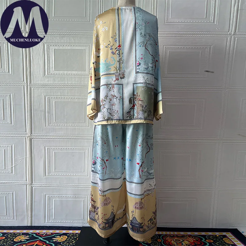 طقم نسائي صيفي جديد مكون من قطعتين، يتميز بتصميم أ...