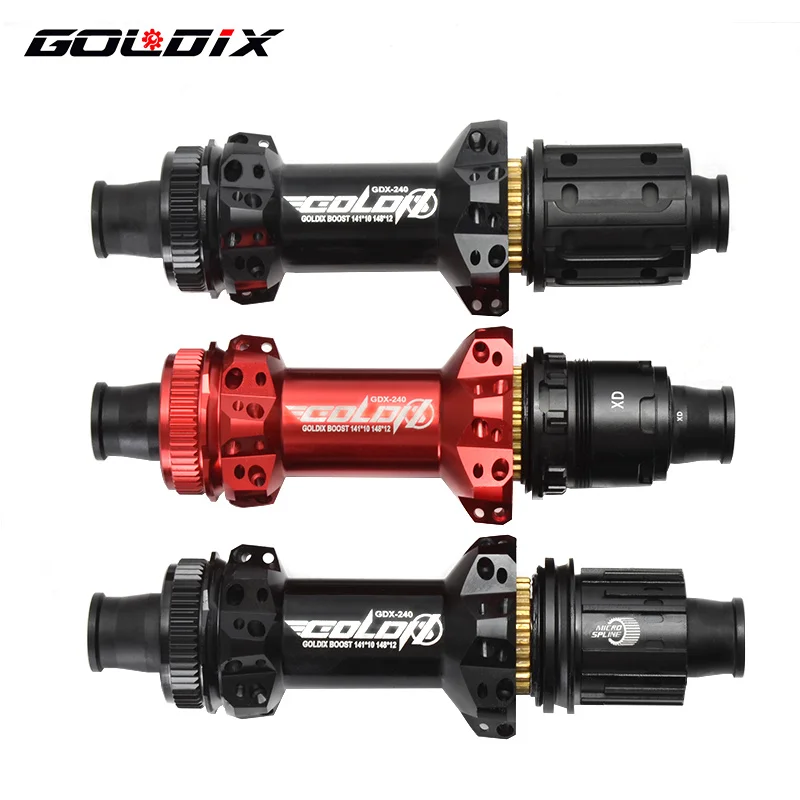GOLDIX 240 EXP 180 MTB Bike 28H Naben Center Lock Disc Brake In Front 110*15 Rear148 *12mm Ultra Light DT 180 MTB Hub