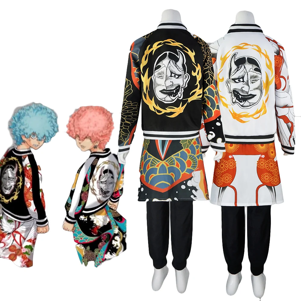 

Anime Tokyo Revengers Smiley Kawata Nahoya Cosplay Baseball Jacket Zip Up Coat 3D Printed Coat Men Women Pants Apron Costume