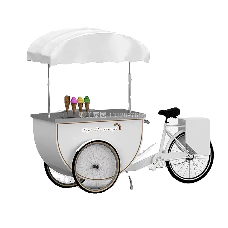 Internet celebrity upside down donkey tricycle outdoor activities Meichen dining car shopping mall street view bazaar