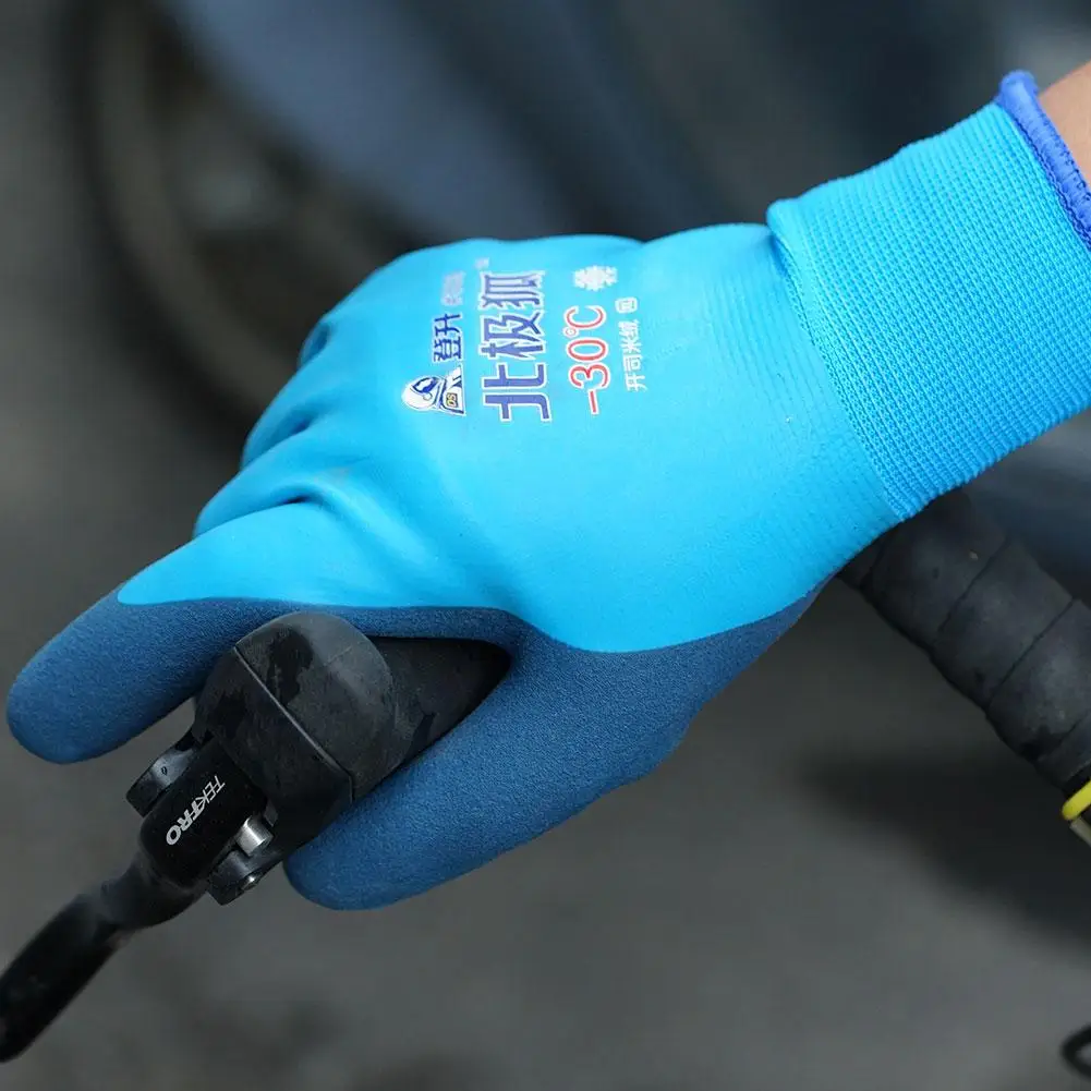 Outdoor-Winter handschuhe wasserdichte Thermo-Fleece gefütterte widerstands fähige Bildschirm rutsch feste Motorrad-Arbeits handschuhe wasserdichte Handschuhe