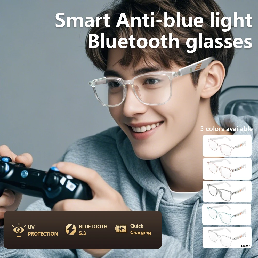 MX06/MZ06 Smart Glasses BT Sunglasses Earphone Outdoor Sports UV400 Polarized Anti Blue Light COLOR-Changing Lens IPX5