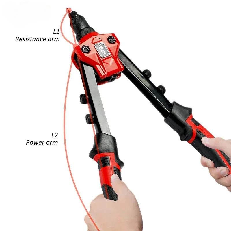 Rivet Gun Manual Professional Pull Gun High Lever Labor-saving Tightening and Riveting of Metal Sheet and Pipe
