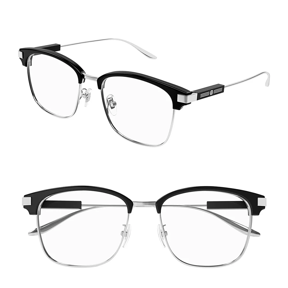 

Роскошные квадратные брендовые винтажные оптические очки Mode1439OK высокого качества ручная работа унисекс оправа из сплава индивидуальные линзы