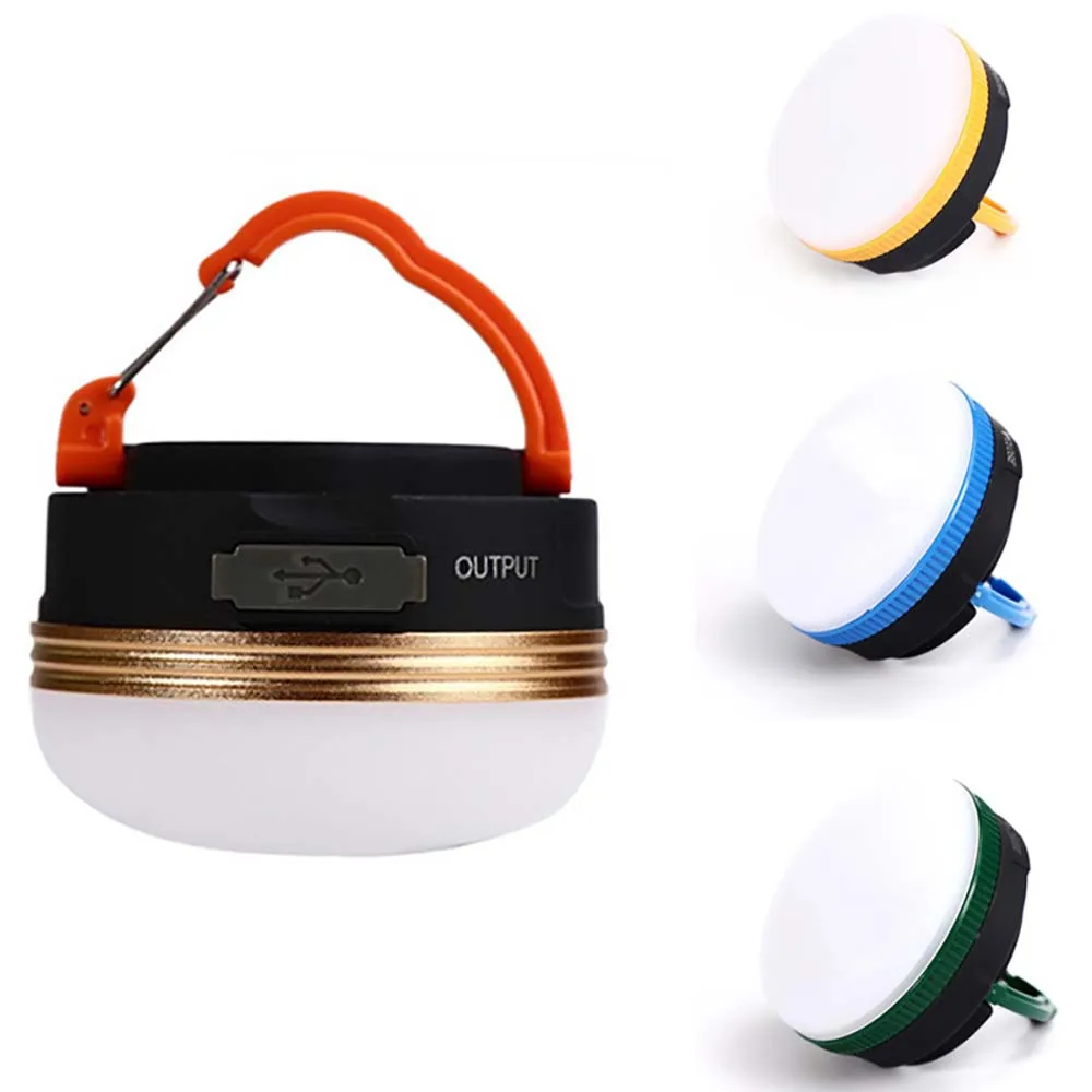 

LED Camping Lantern Tents Lamp USB Rechargeable or Battery Portable Camping Lights Outdoor Hiking Night Hanging Lighting Lamps