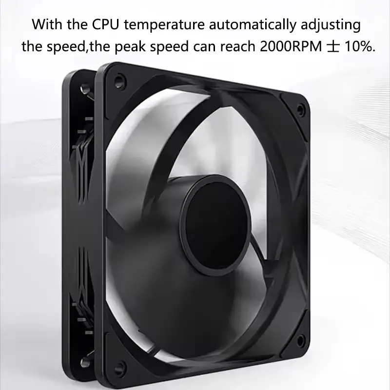 ICE Whale IW-12025 120mm Cooling Fan 4Pin PWM Temperature Control 2000RPM High Air Volume Mute CPU Cooler Radiators PC Case Fan - Image 5