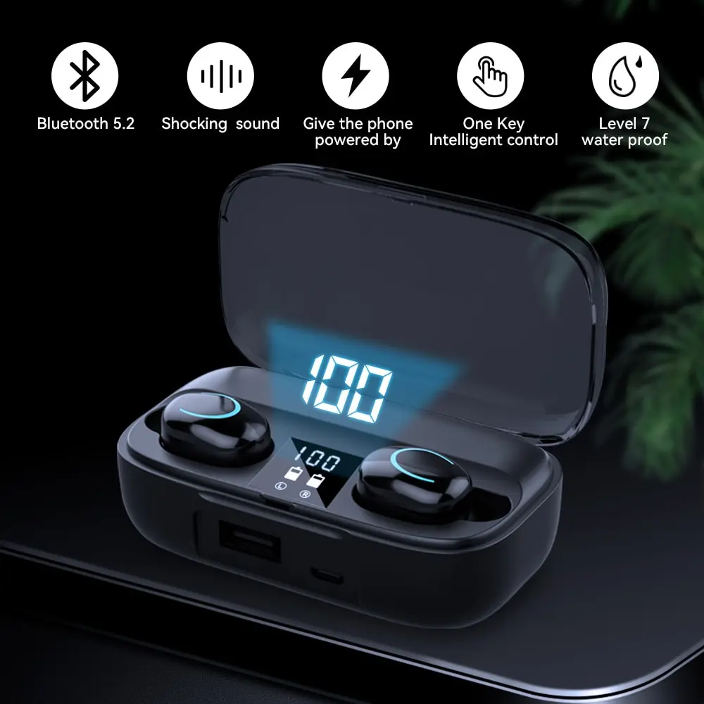 Wireless Bluetooth Headphones With Active Noise Cancelling Sport_voghion.com