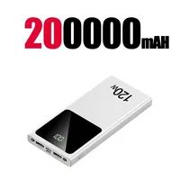 200000mAH Power Bank 120W Super Fast Charging Digital Display Battery High Capacity Power Bank For Iphone 16 15 Samsung Xiaomi - Image 5
