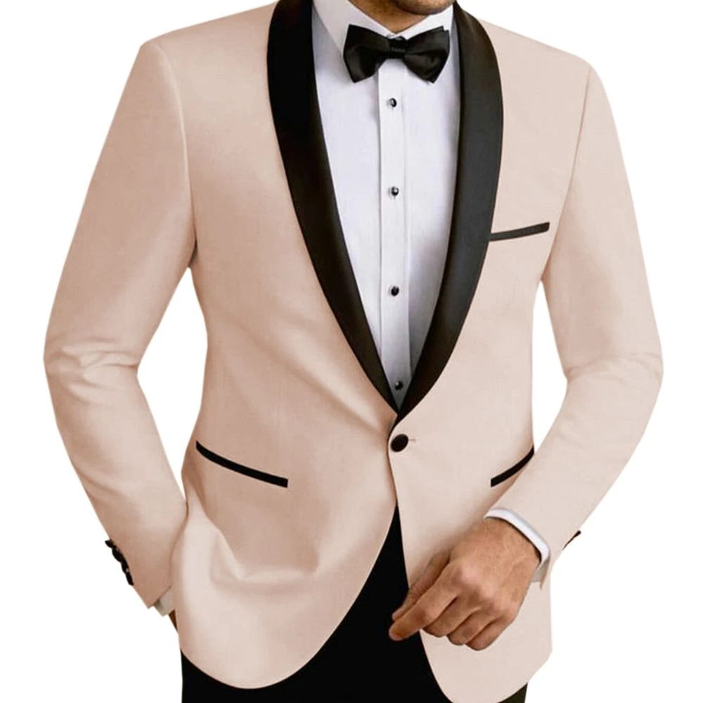 New Fashion Men Suits 2023 Slim Fit Peak Lapel Elegant Formal Business