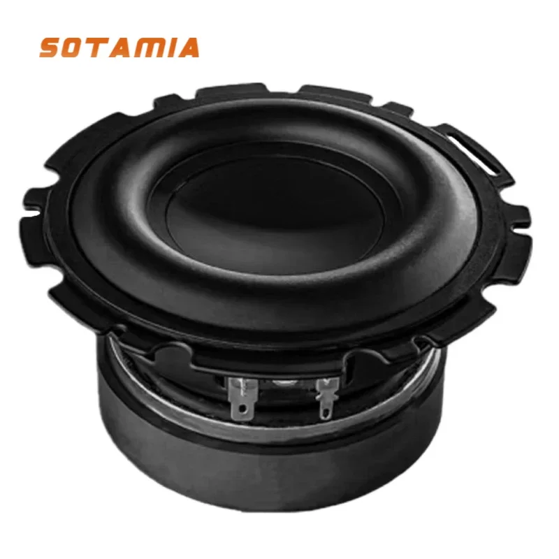 

SOTAMIA 1Pcs 4.5 Inch Subwoofer 4 Ohm 50W Super Bass Speaker Home HIFI Audio Music Sound Home Theater for Piaris Speaker Repairs
