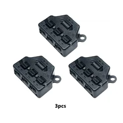 Multi - Port Distribution Box Line Splitter for DIY Miniature Railway Scene Lighting Systems (3 - port 3pcs)