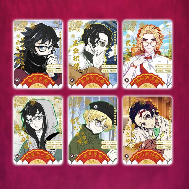 2022 New Anime Demon Slayer cards Box hobby Collection TCG Playing Game rare Card Kimetsu No Yaiba Figures for Children gift Toy 5