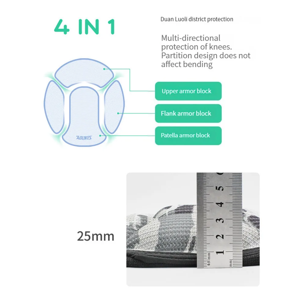 AOLIKES Thick Sponge Volleyball Knee Pads 4